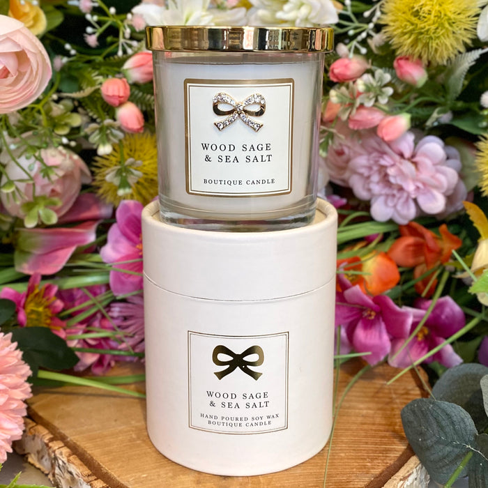 Wood Sage and Sea Salt Boutique Candle