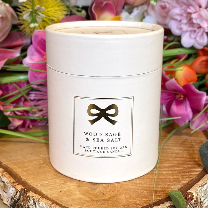 Wood Sage and Sea Salt Boutique Candle