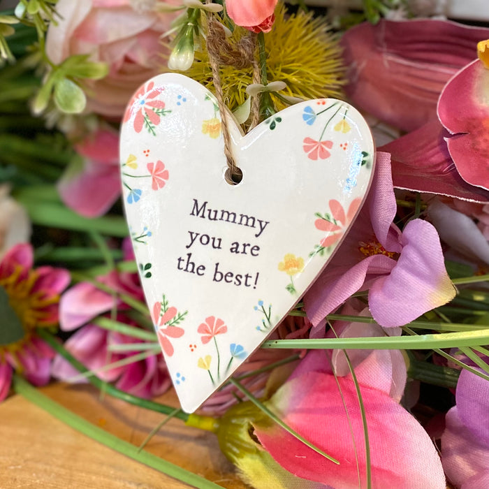 White Mummy Hanging Heart