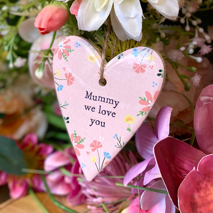 Pink Mummy Hanging Heart