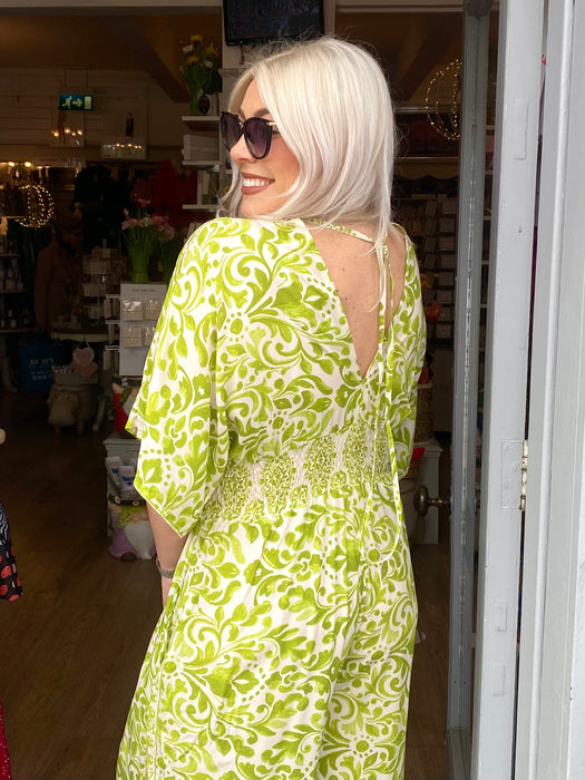 The Iris Jumpsuit - Lime Green