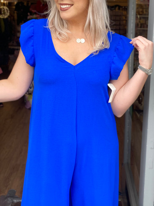 The April Jumpsuit - Cobalt Blue