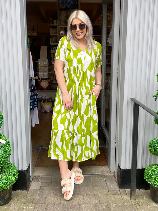 The Alex Dress - Lime Green