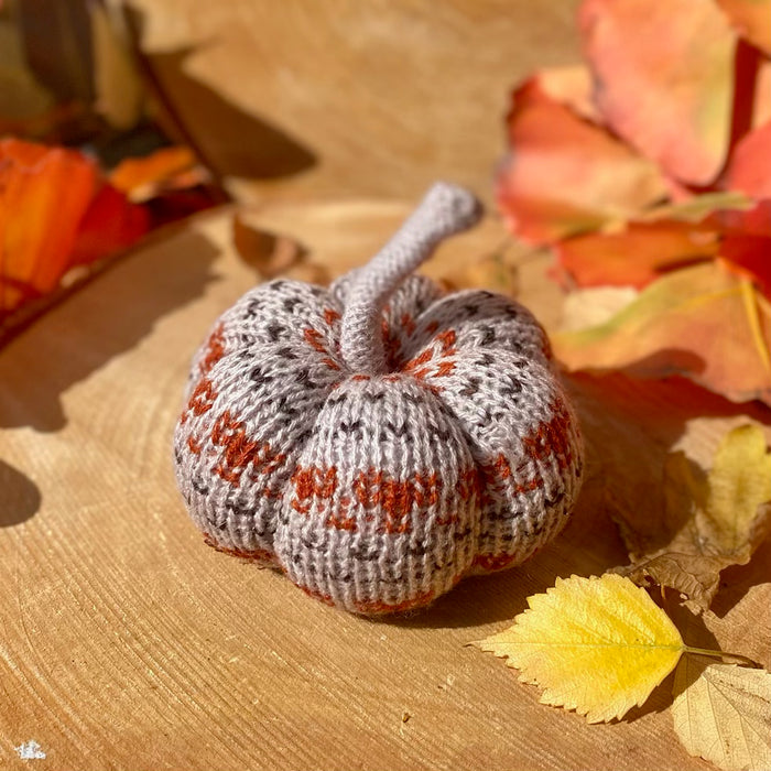 Autumn Knitted Pumpkin - Small
