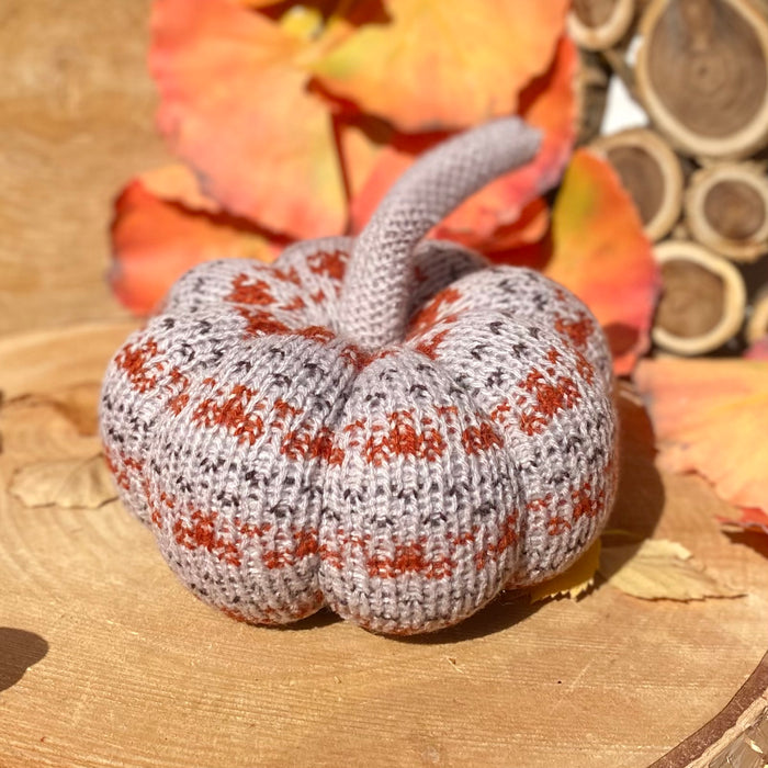 Autumn Knitted Pumpkin - Large