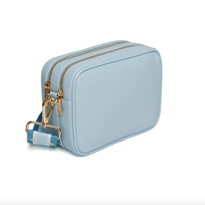 Pastel Blue Soho Double Zip Camera Bag by Alice Wheeler