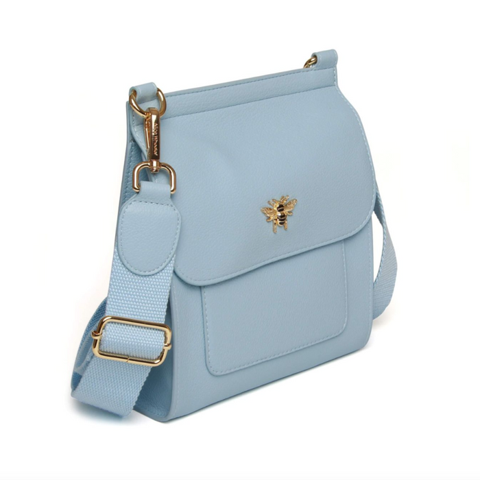 Pastel Blue Bloomsbury Crossbody Bag by Alice Wheeler