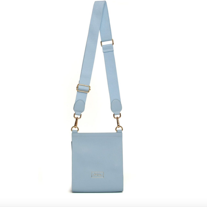 Pastel Blue Bloomsbury Crossbody Bag by Alice Wheeler
