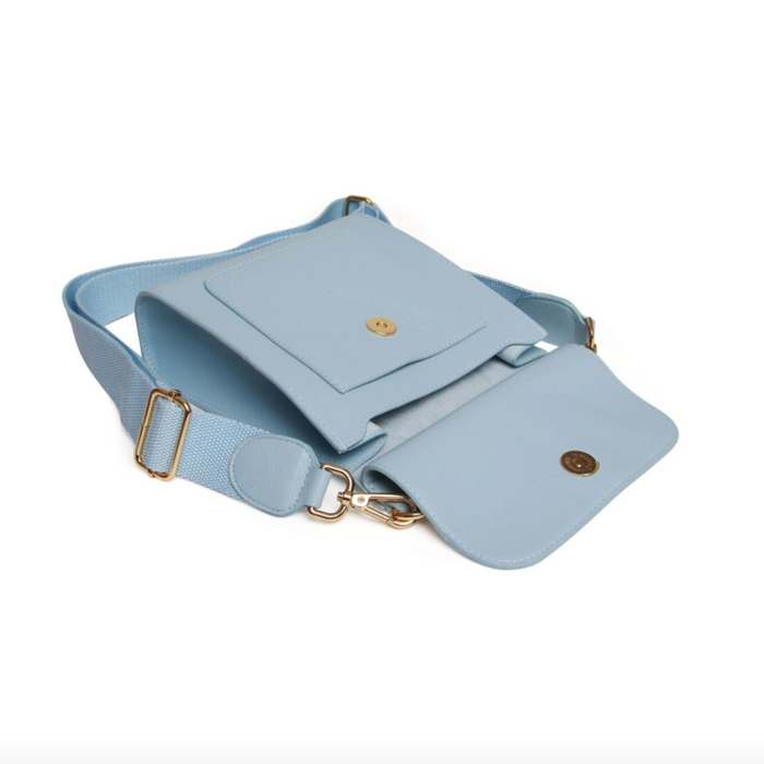 Pastel Blue Bloomsbury Crossbody Bag by Alice Wheeler