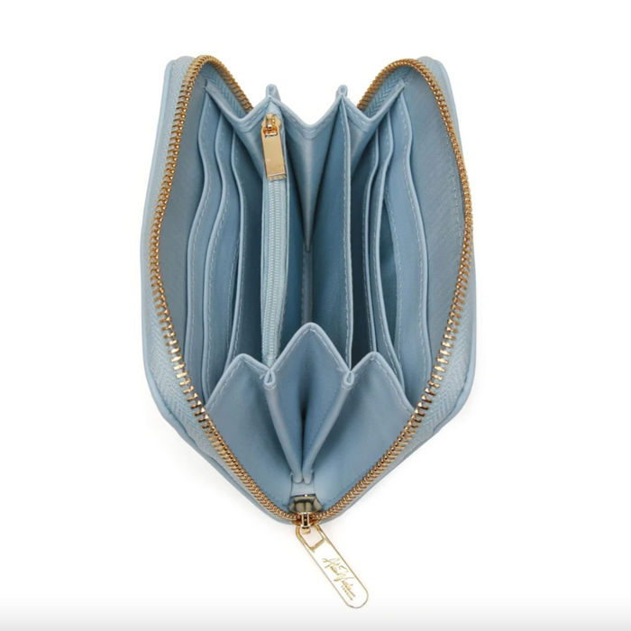 Pastel Blue Bromley Purse by Alice Wheeler