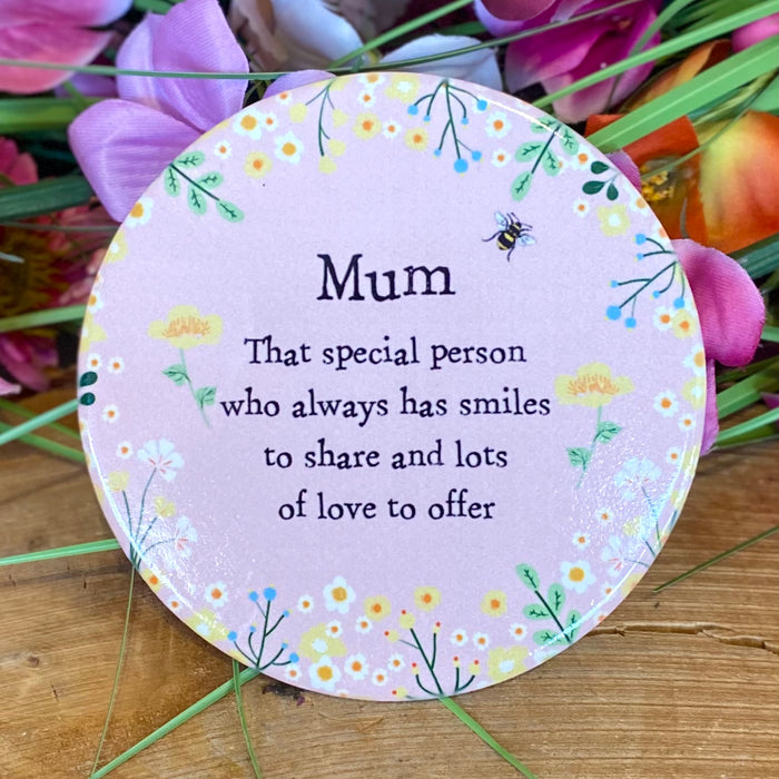 Sentiment Mum Coaster