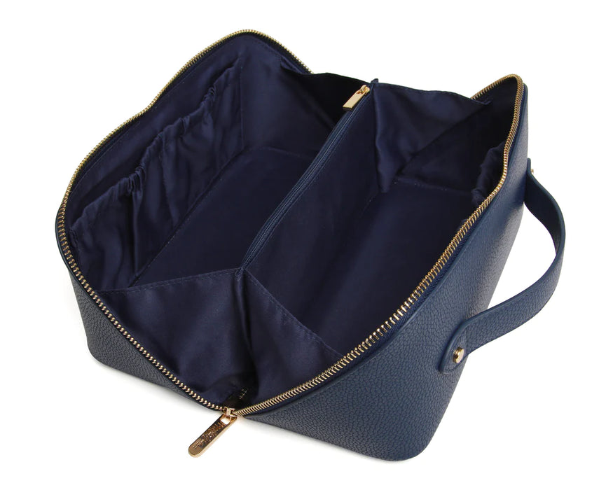 Navy Cosmetic Case by Alice Wheeler