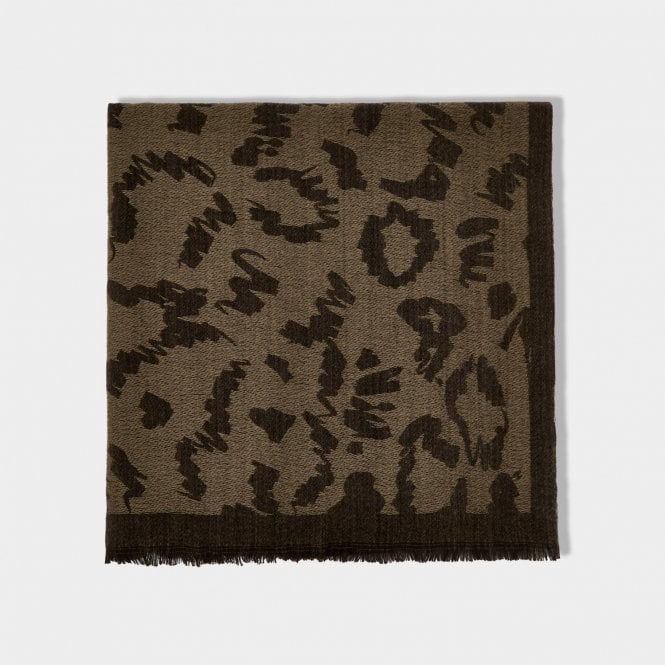 Large Leopard Print Blanket Scarf by Katie Loxton