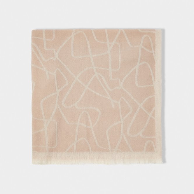 Abstract Line Print Blanket Scarf by Katie Loxton