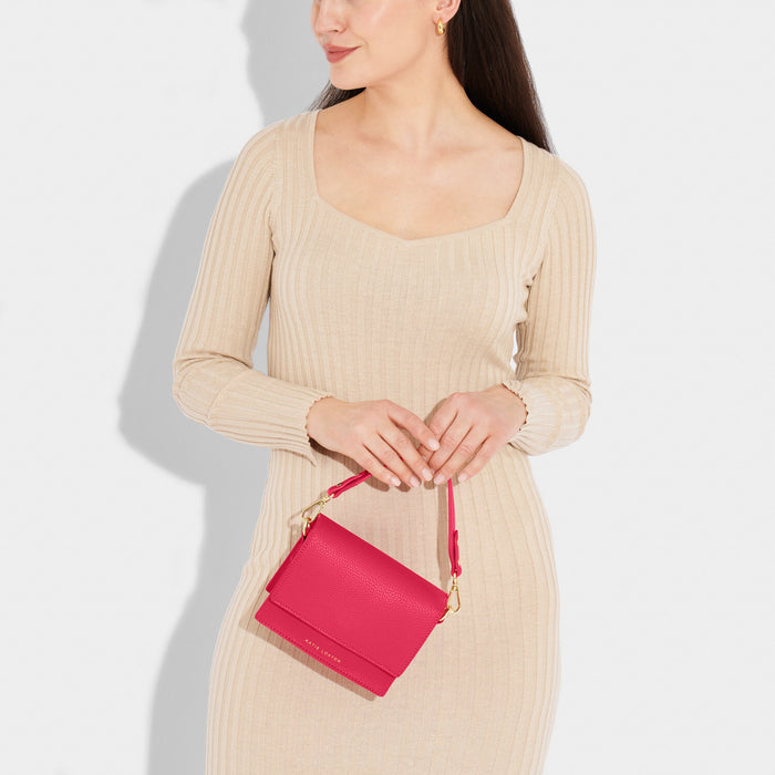 Fuchsia Mini Orla Divided Crossbody by Katie Loxton