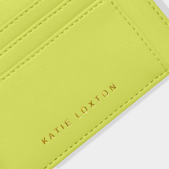 Lime Green Lily Card Holder by Katie Loxton