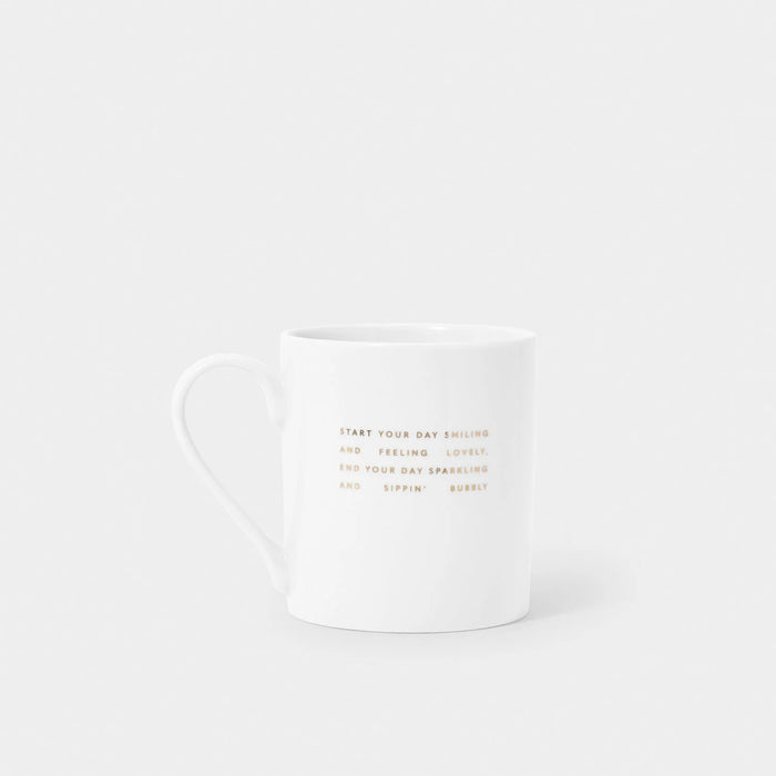 "I'd Rather Be Drinking Champagne" Porcelain Mug  by Katie Loxton