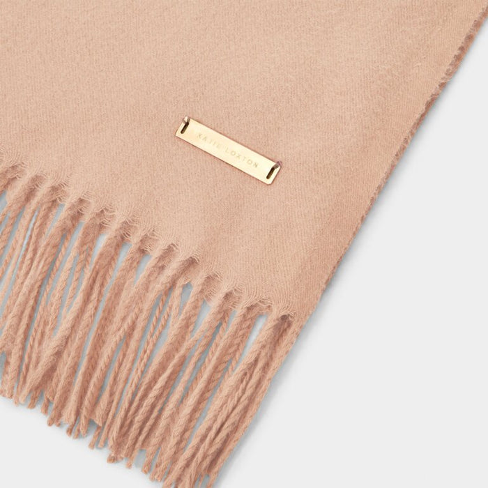 Dusty Pink Blanket Scarf by Katie Loxton