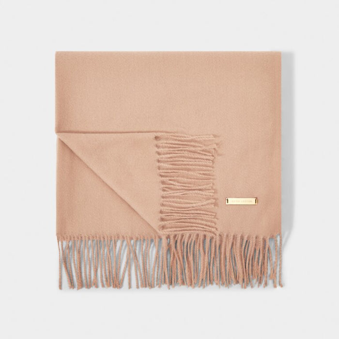 Dusty Pink Blanket Scarf by Katie Loxton