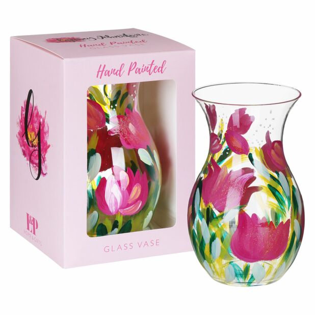 Handpainted Vase by Lynsey Johnstone - Tulips