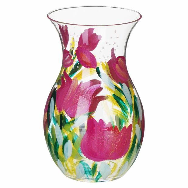 Handpainted Vase by Lynsey Johnstone - Tulips
