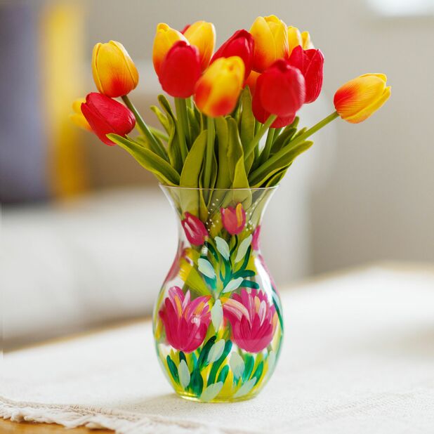 Handpainted Vase by Lynsey Johnstone - Tulips