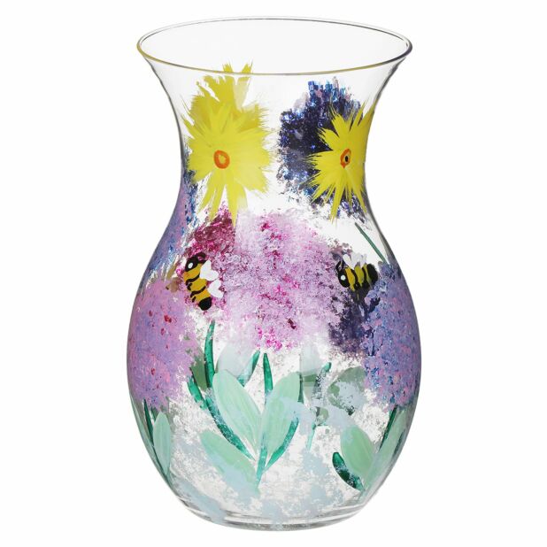 Handpainted Vase by Lynsey Johnstone - Alliums & Bees