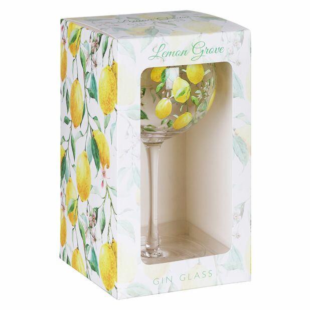 "Lemon Grove" Gin Glass
