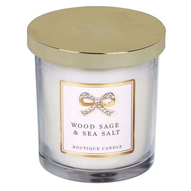 Wood Sage and Sea Salt Boutique Candle