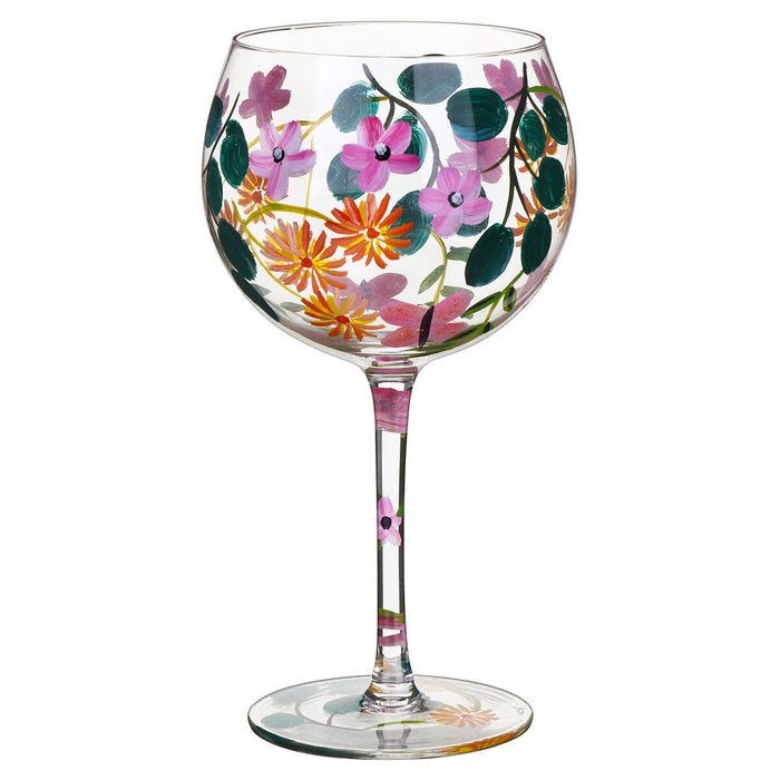 Handpainted Gin Glass by Lynsey Johnstone - Butterfly Garden