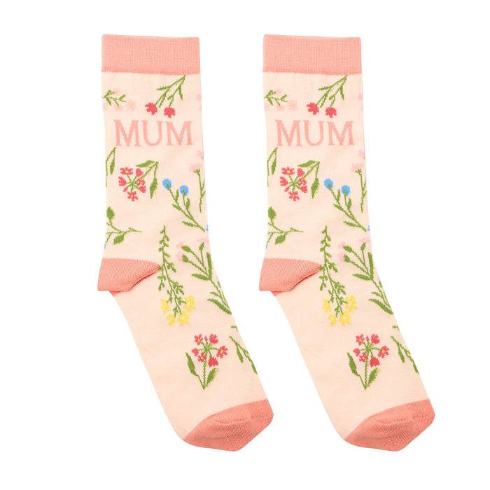 Floral "Mum" Socks