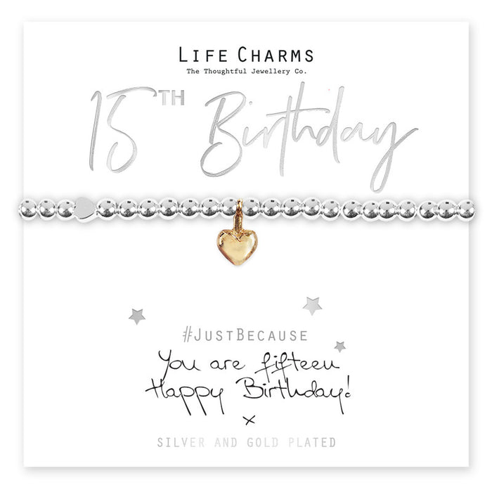 15th Birthday Bracelet by Life Charms