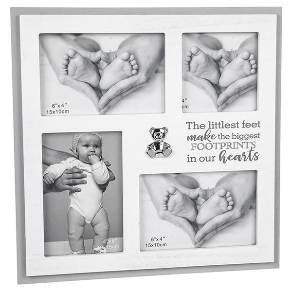 Large White Wood Baby Photo Frame - The Olive Branch & Lovely Libby's