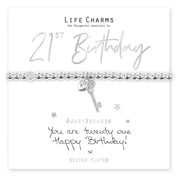 21st Birthday Bracelet by Life Charms