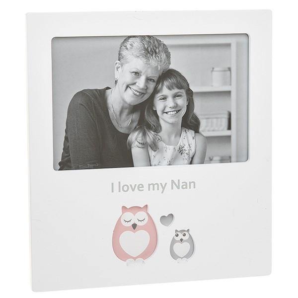Cut Out Owl Frame Love Nan - The Olive Branch & Lovely Libby's
