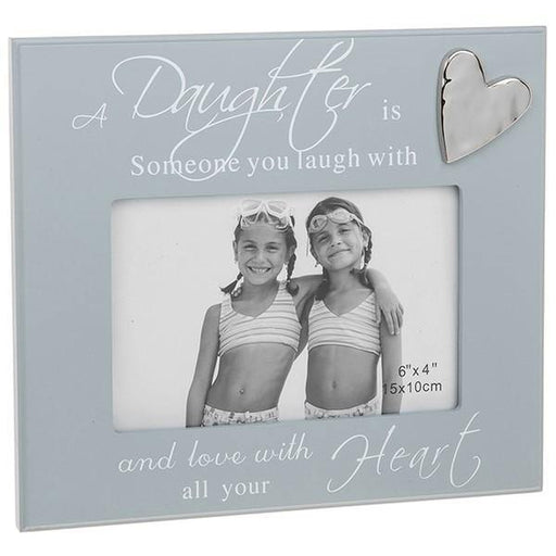 Grey Script Photo Frame 6x4 Daughter - The Olive Branch & Lovely Libby's