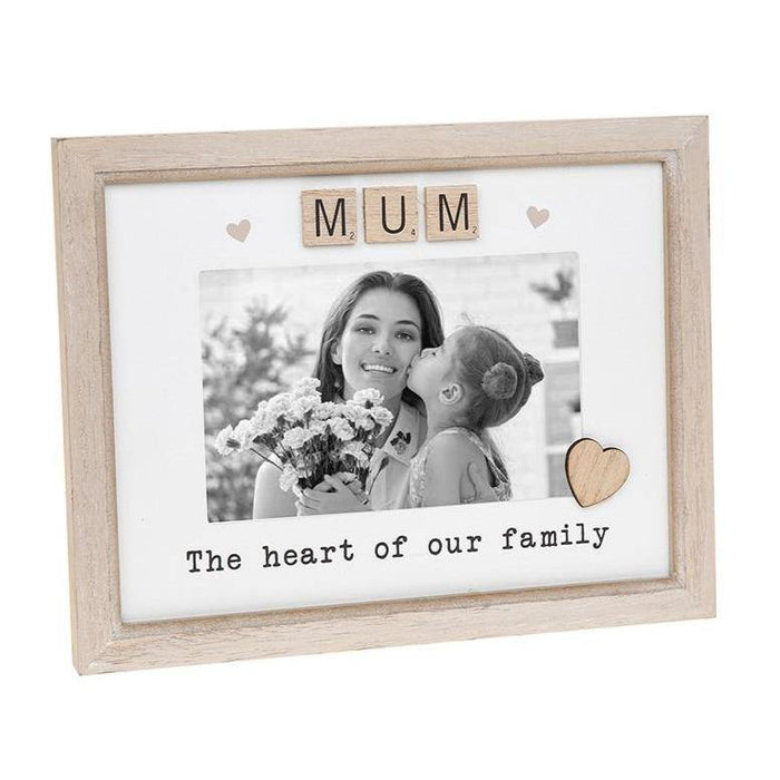 Mum - 6" x 4" Photo Frame - The Olive Branch & Lovely Libby's