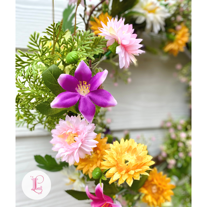 Everlasting Bouquets - Floral Wreath - Summer Meadow