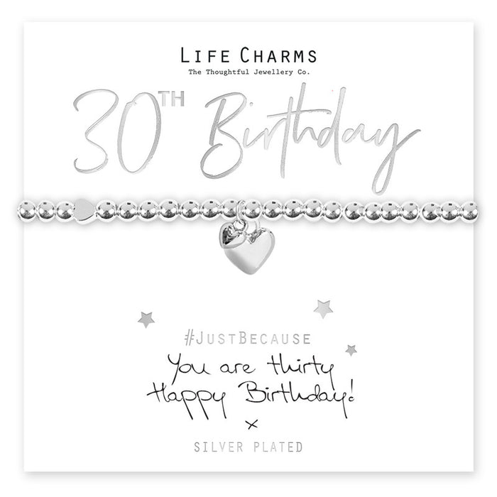 30th Birthday Bracelet by Life Charms