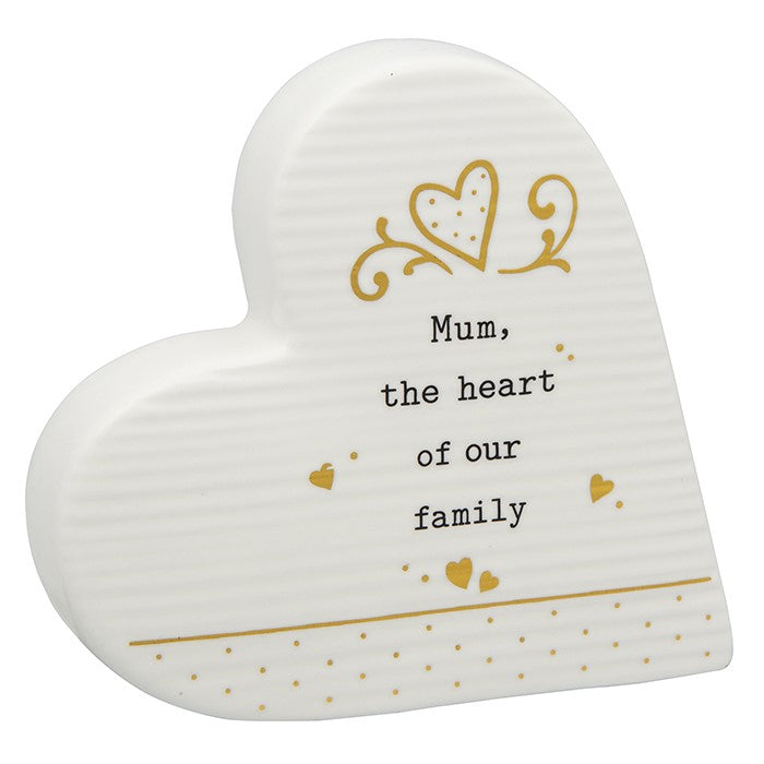 Ceramic Mum Heart Plaque