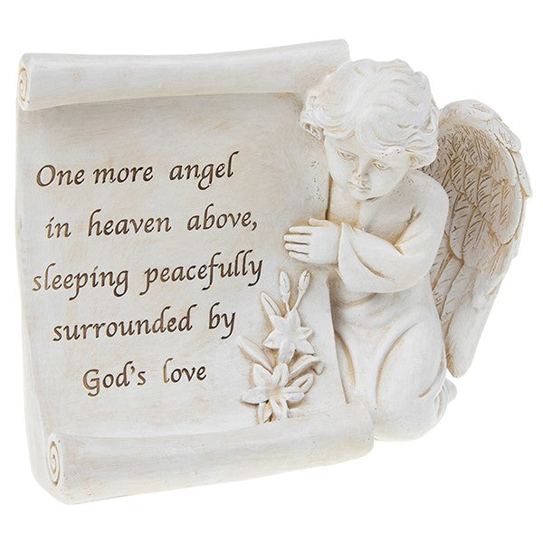 In Memory Kneeling Cherub