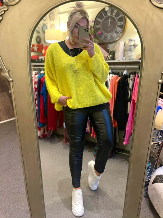 Mohair Jumper Bright Yellow