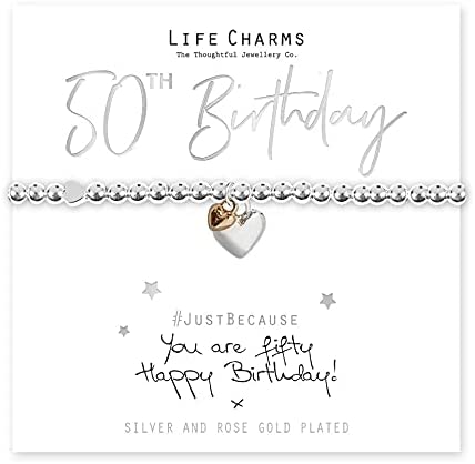 50th Birthday Bracelet by Life Charms