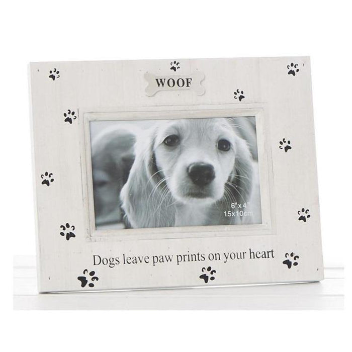 Paw Prints - 6x4 Woof Photo Frame - The Olive Branch & Lovely Libby's