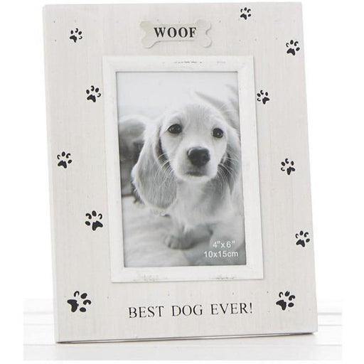 Paw Prints - 4x6 Woof Photo Frame - The Olive Branch & Lovely Libby's
