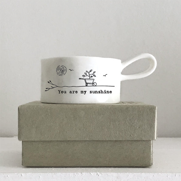 Tea Light Holder - You Are My Sunshine - East Of India