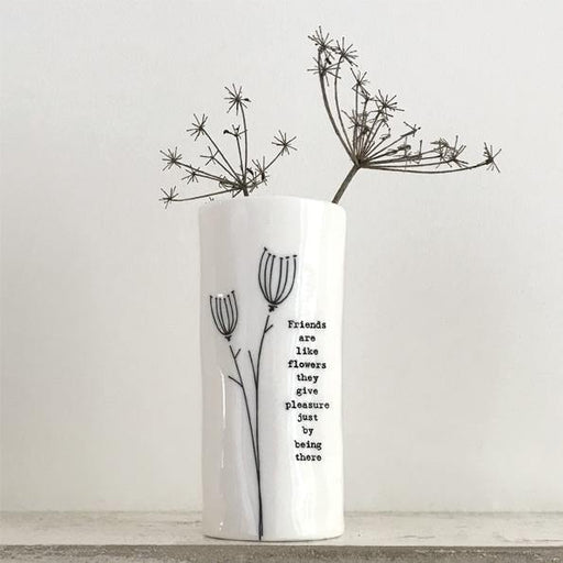 East of India ‘Friends’ Porcelain Vase - The Olive Branch & Lovely Libby's
