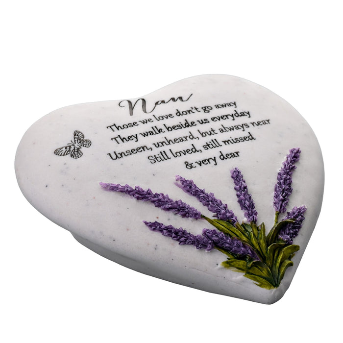 Thoughts Of You - Nan Heart Stone Memorial - Light Your Way