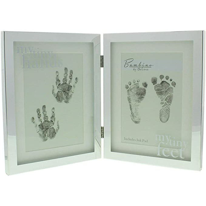 Silver plated Frame Baby - My Tiny Hands/Feet Ink Pad