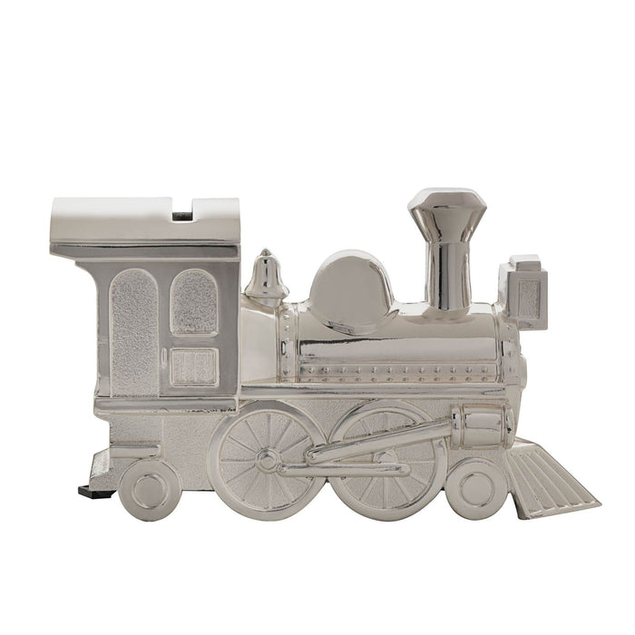 Silver Plated Train Money Box — Lovely Libby's